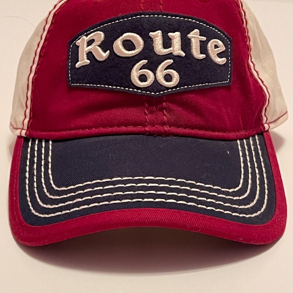 Route 66 Red and Blue Men's Cap